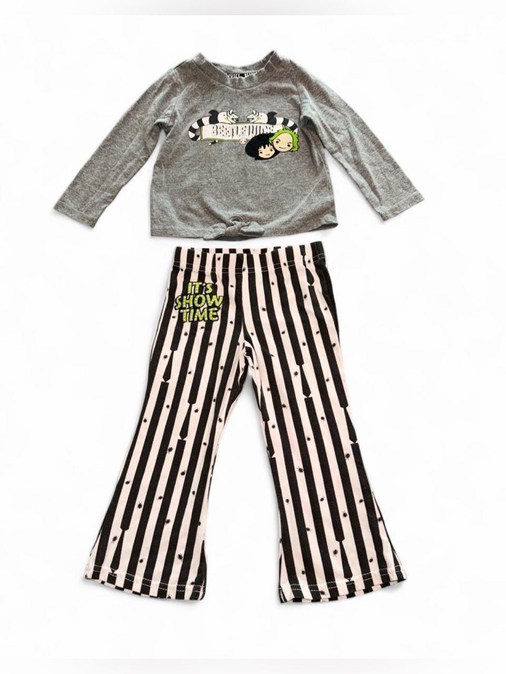 Beetle juice' Grey Striped Set